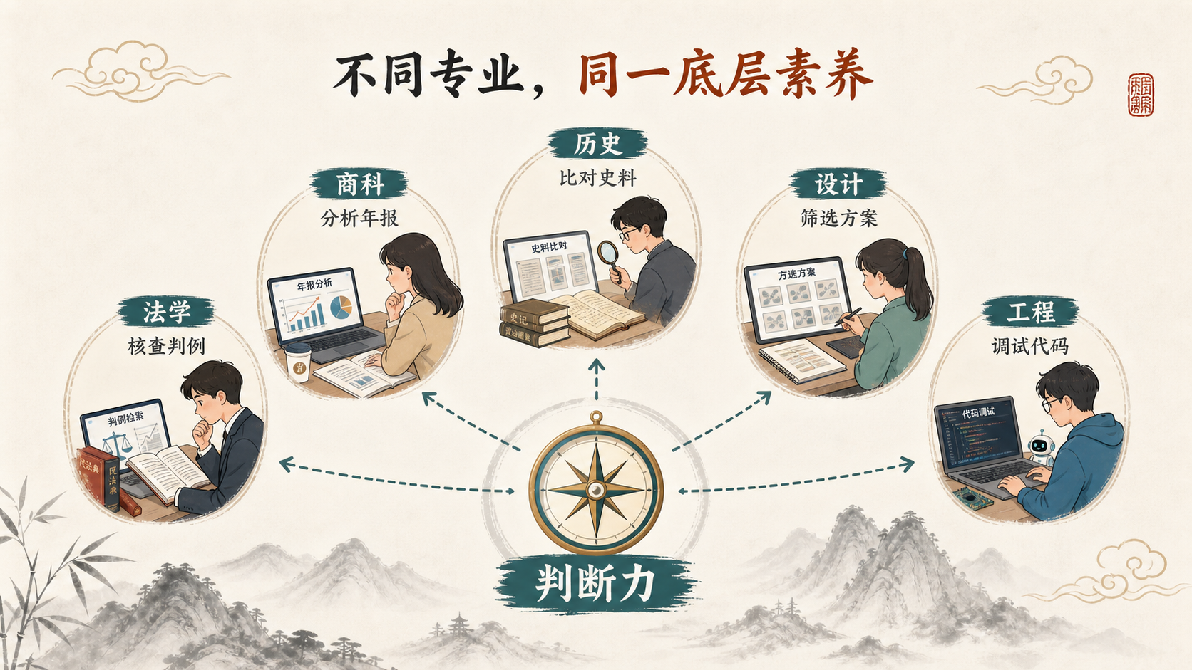 不同专业使用AI时共享同一种底层判断力