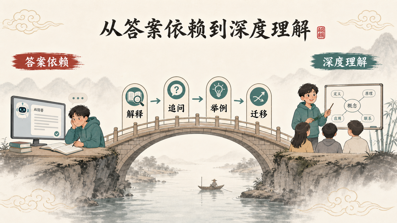从答案依赖到深度理解的学习桥梁